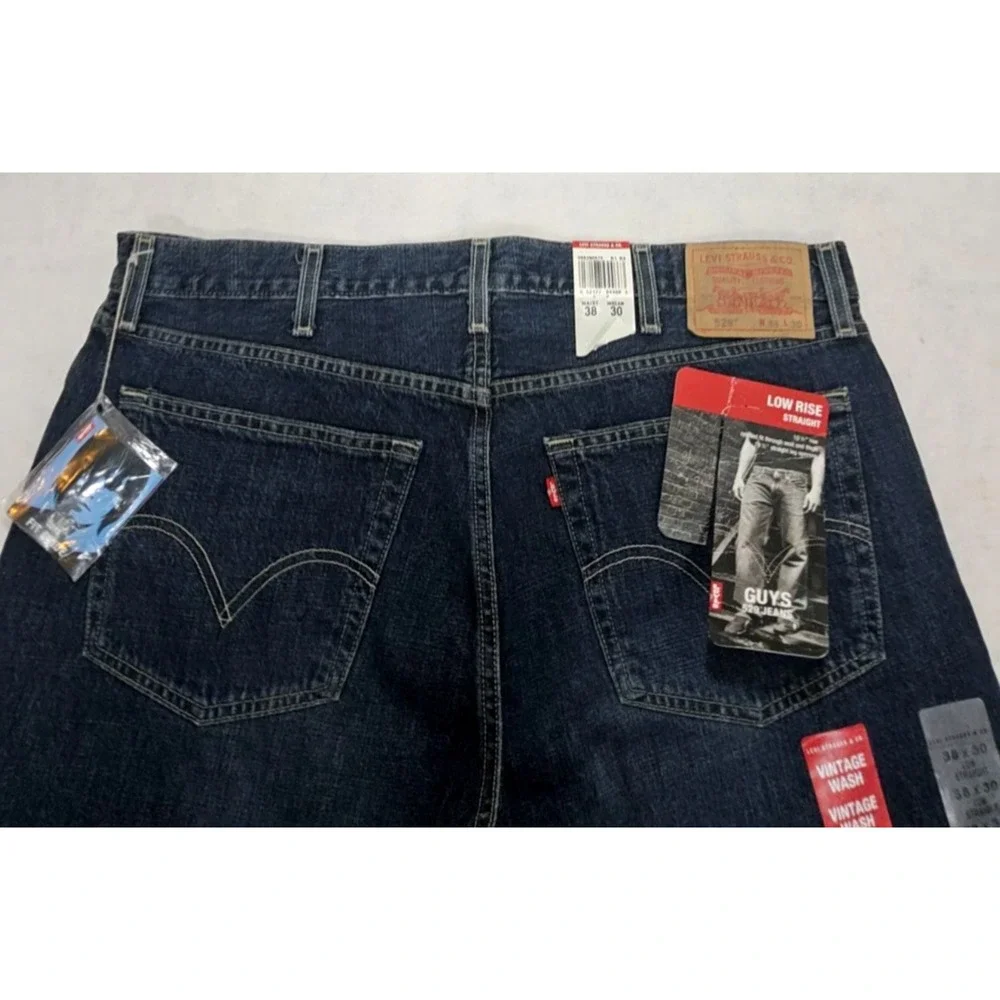 Levis 529 Jeans Mens Sz 38 X 30‎ NEW Vtg 2002 Y2K  Low Rse Straight Relaxed Fit